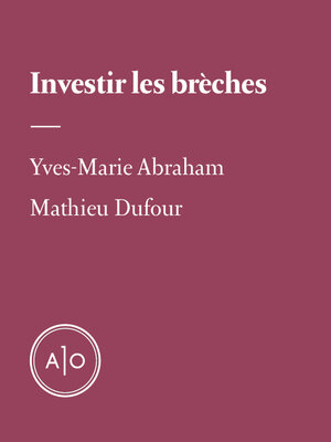 cover image of Investir les brèches